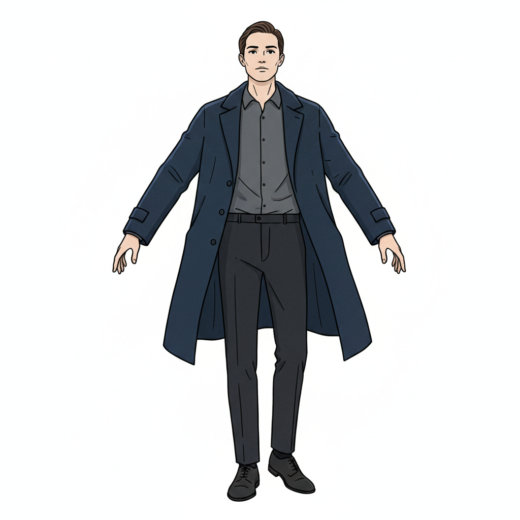 Ilustração mnemônica para o kanji 着