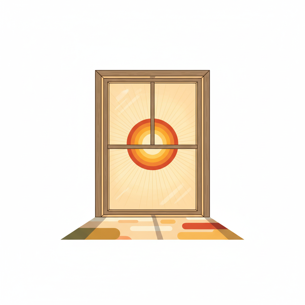 Mnemonic illustration for the kanji 日