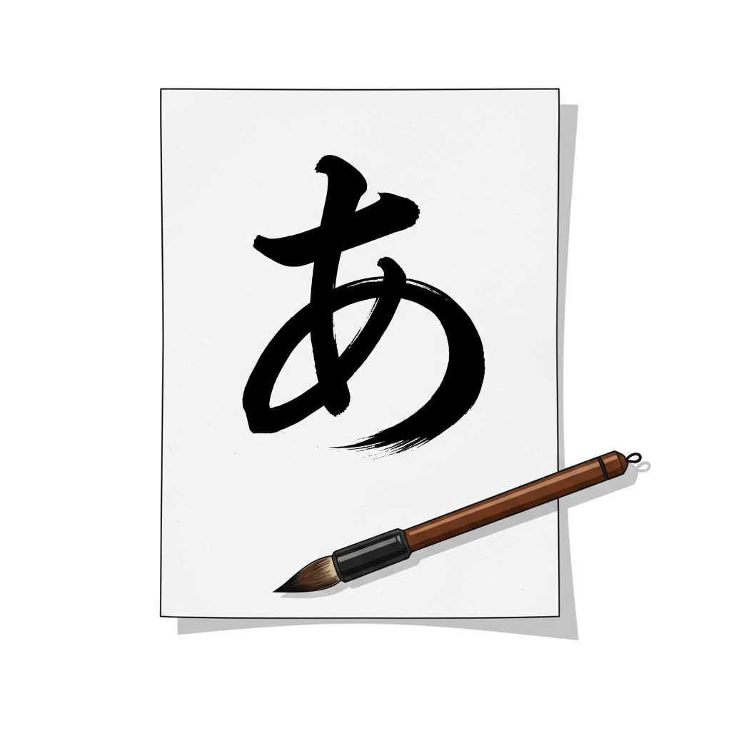 Ilustração mnemônica para o kanji 字
