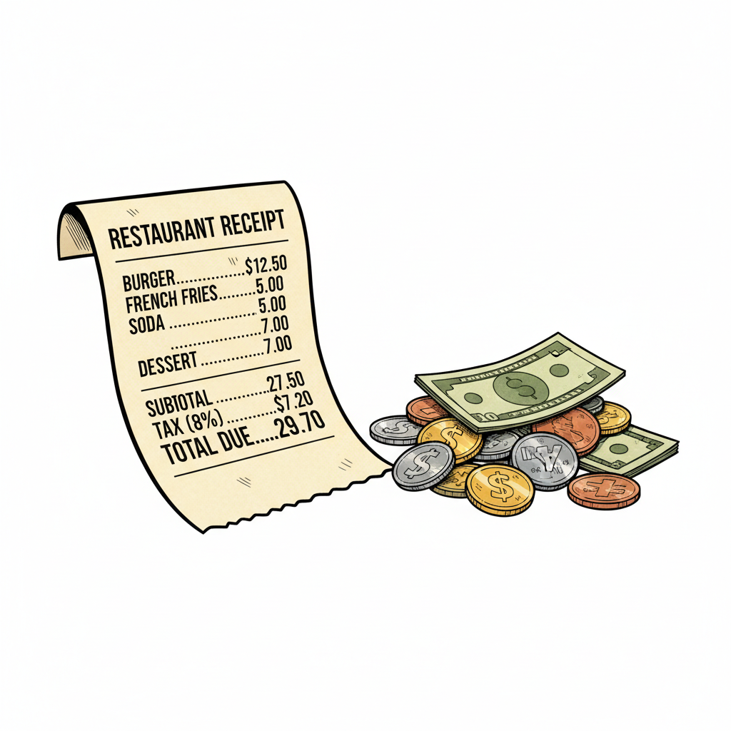 Ilustração mnemônica para o kanji 料