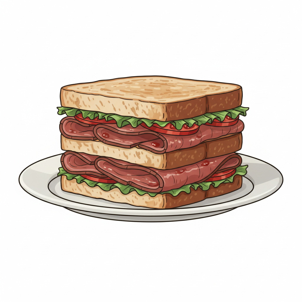 Mnemonic illustration for the kanji 三