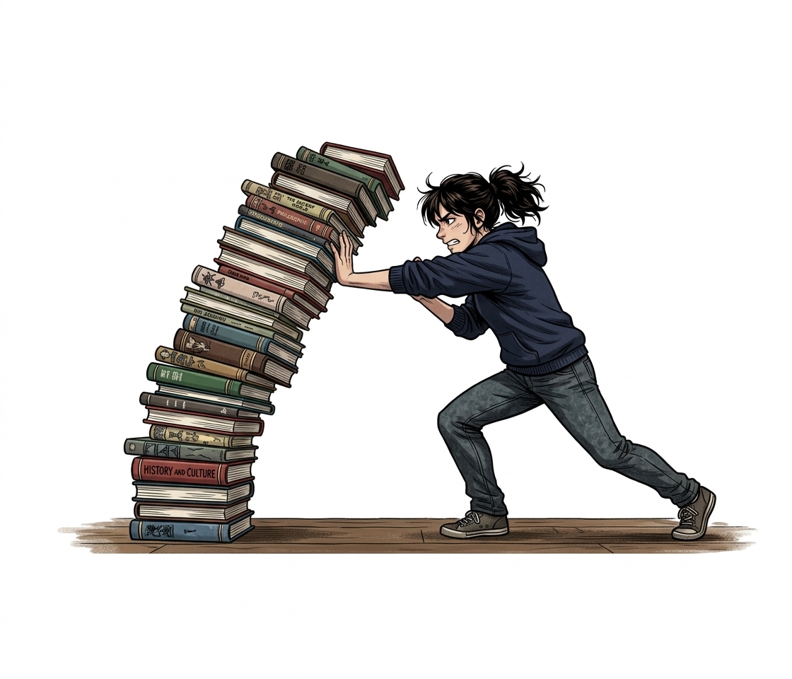 Illustration mnémonique pour le kanji 支