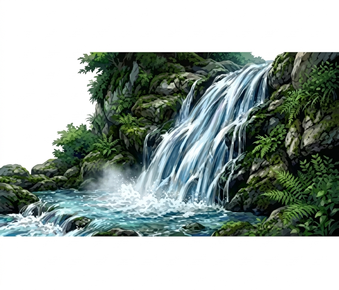 Ilustração mnemônica para o kanji 然