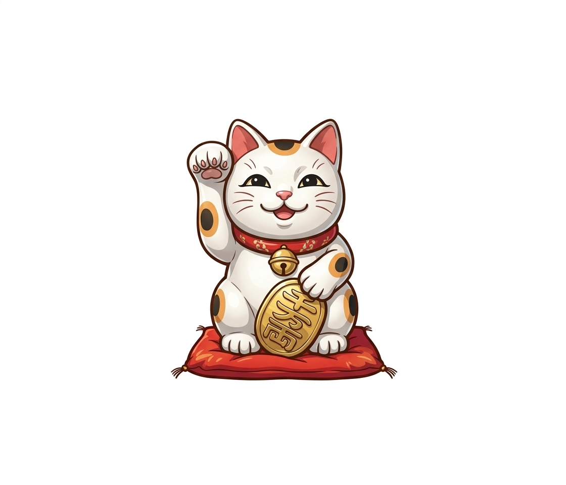 Ilustração mnemônica para o kanji 福
