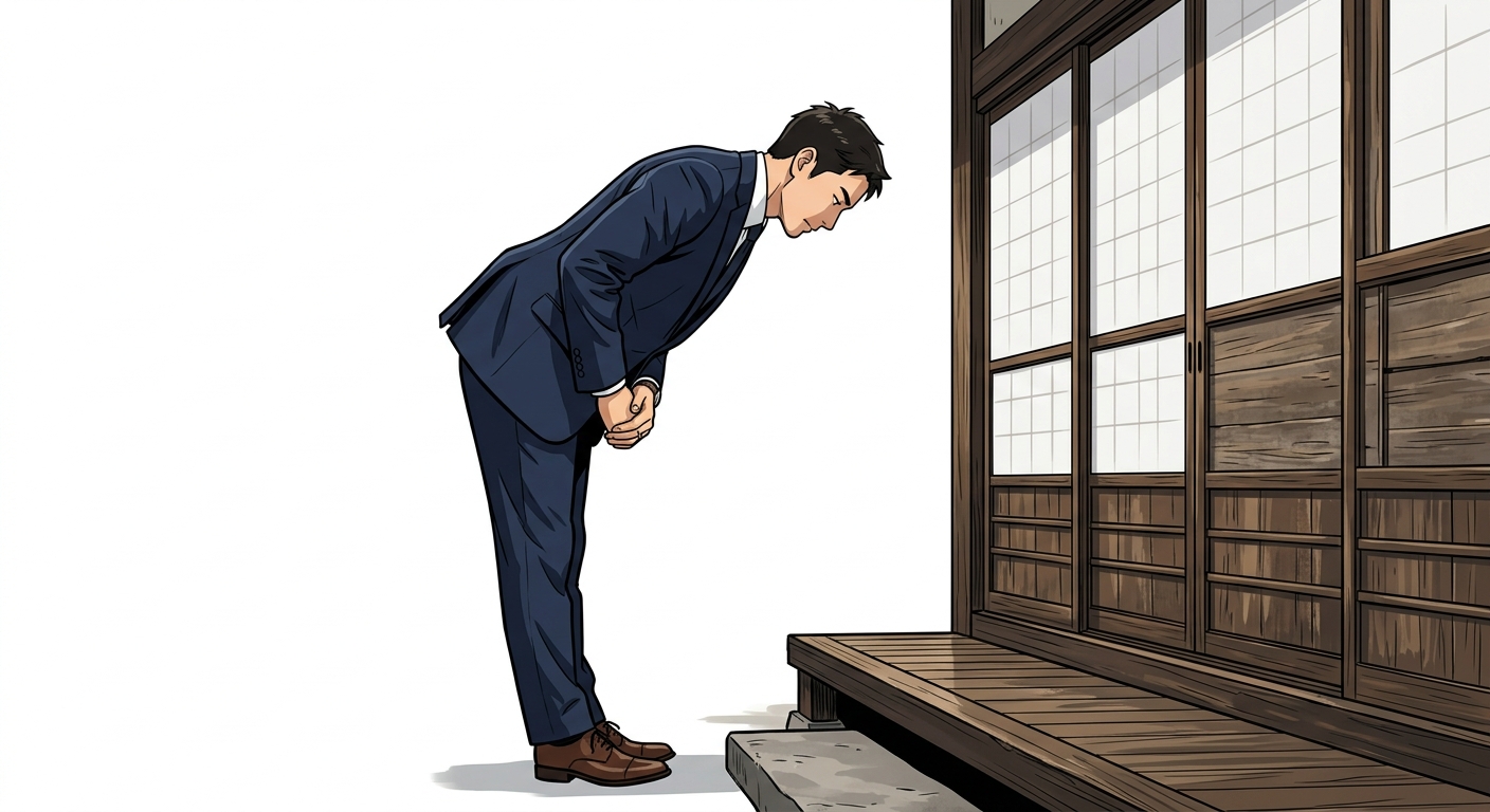 Ilustração mnemônica para o kanji 伺