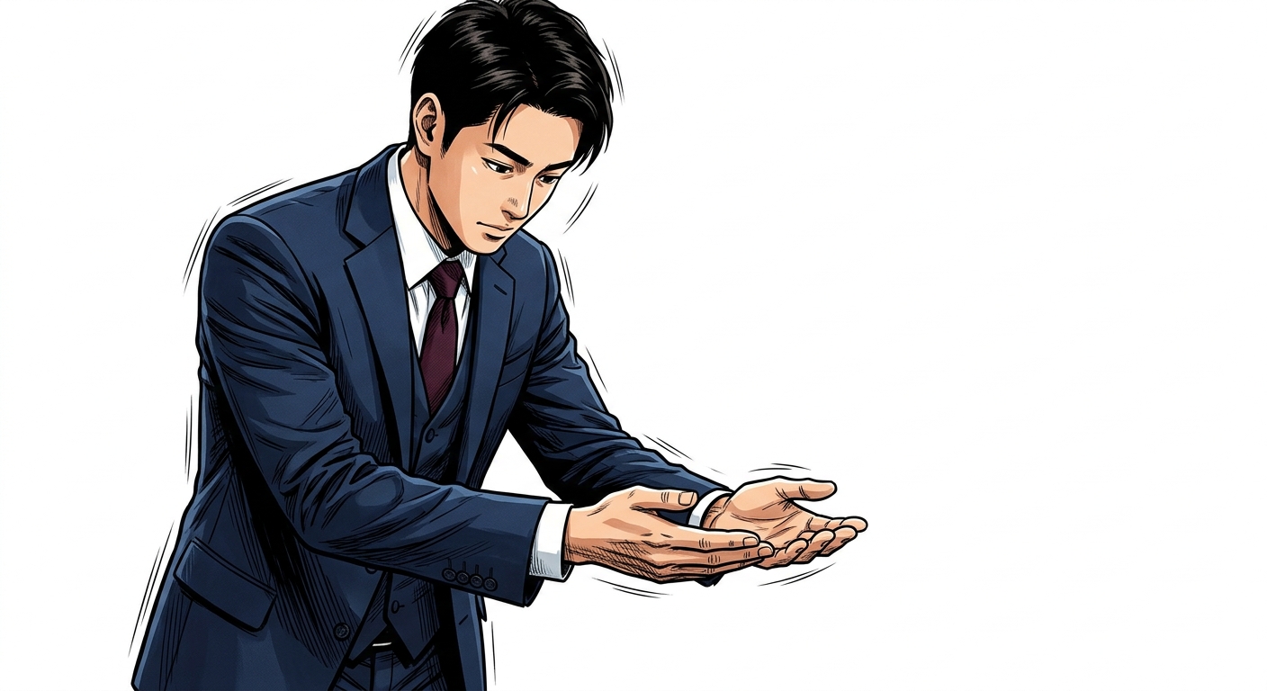 Mnemonic illustration for the kanji 承
