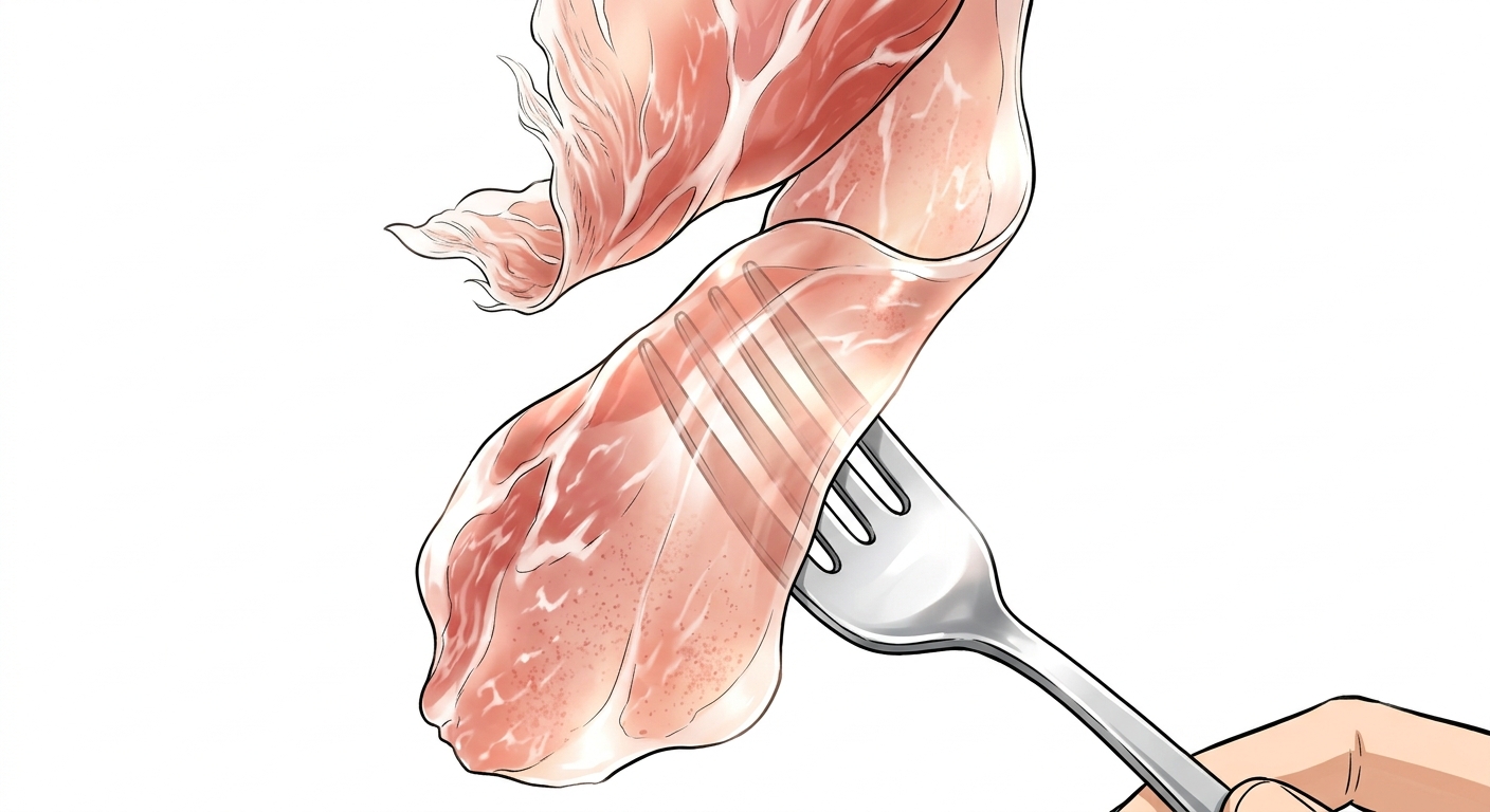 Ilustração mnemônica para o kanji 薄